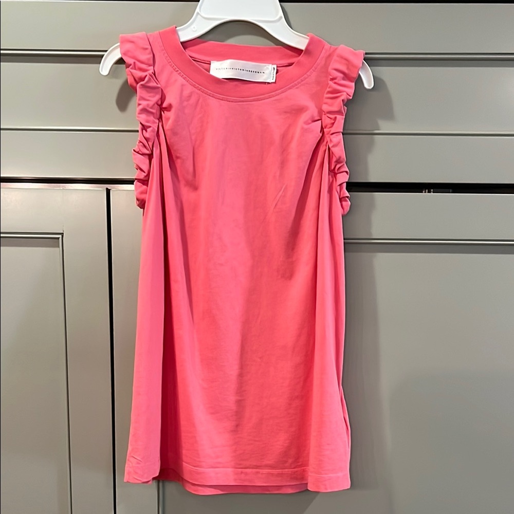 Victoria Victoria Beckham Pink Twist Armhole Tank (size small)
